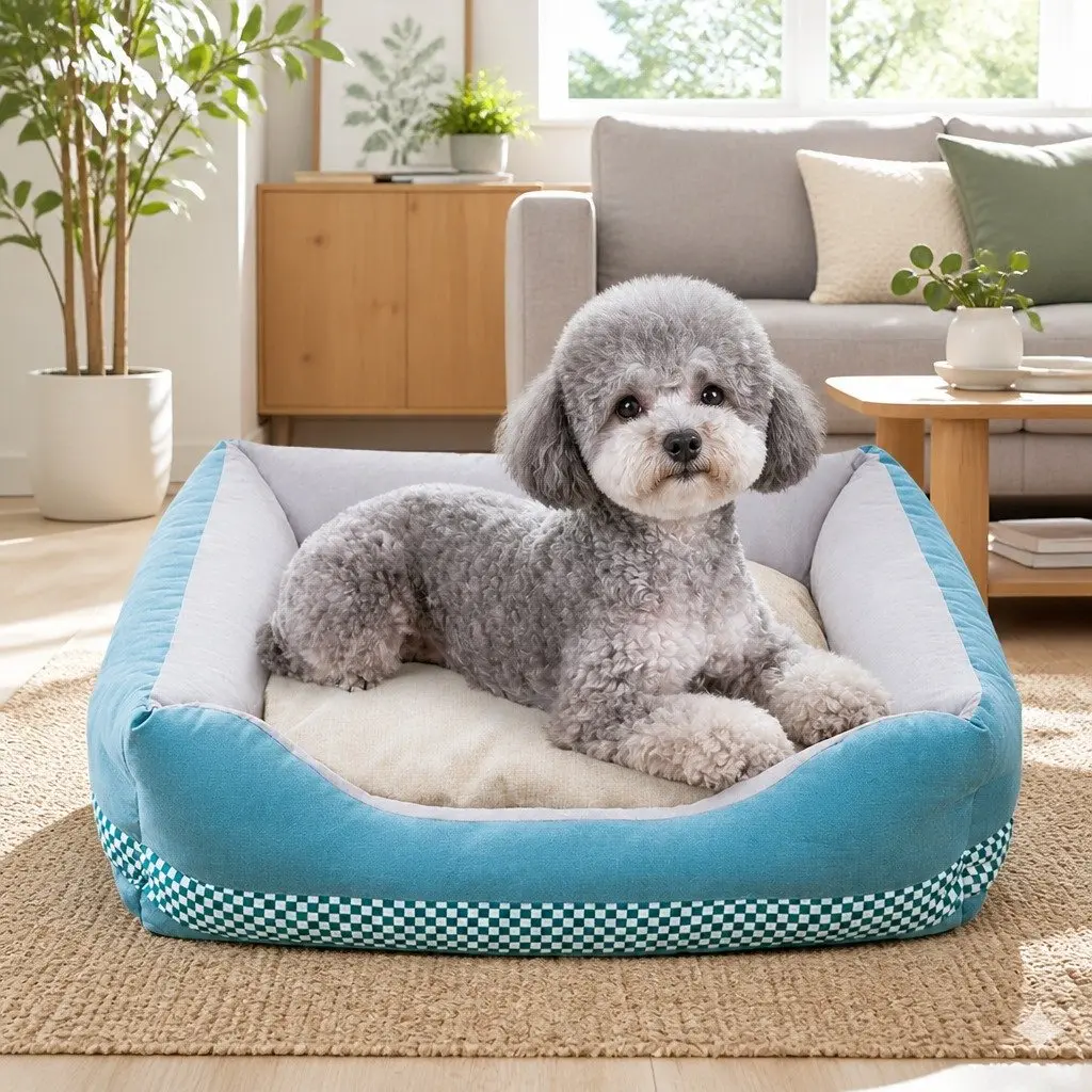 Medium Size Dog Bed with Detachable Mattress