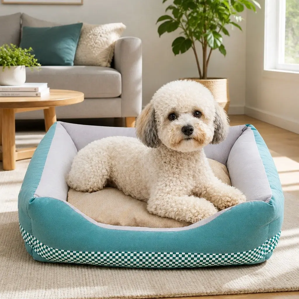 Medium Size Dog Bed with Detachable Mattress