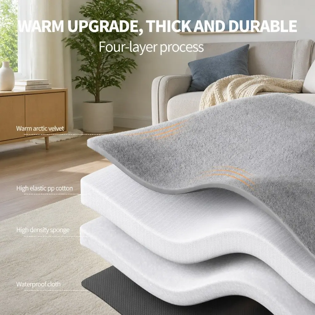 Dog Bed PP Cotton 70x60x13cm Brown
