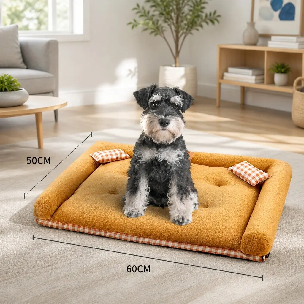 Dog Bed PP Cotton Medium Brown