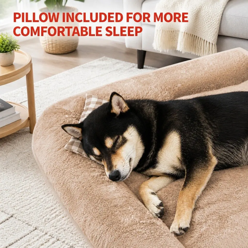 Dog Bed PP Cotton Medium Brown