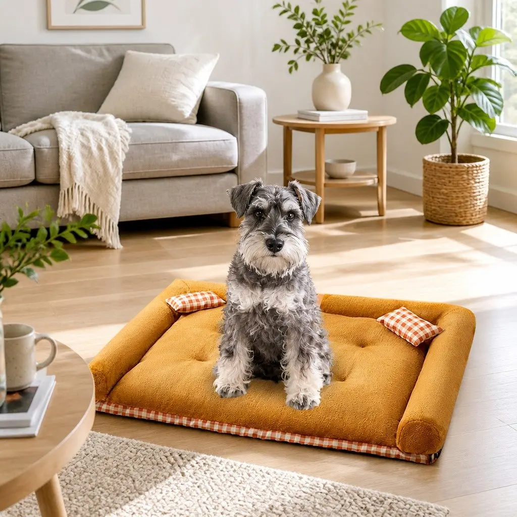 Dog Bed PP Cotton Medium Brown