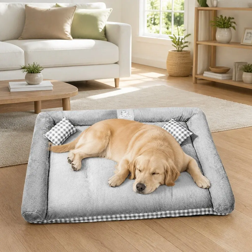 Dog Bed PP Cotton 70x60x13cm Grey