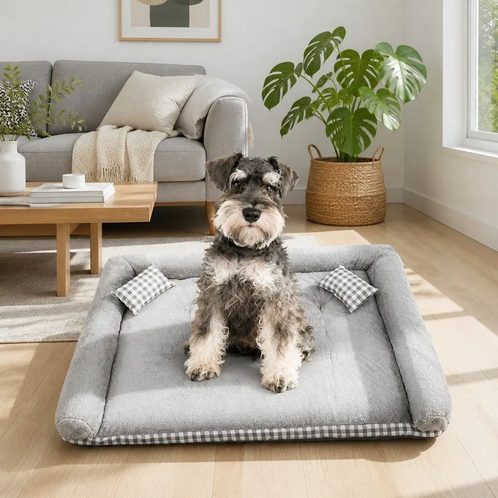 Dog Bed PP Cotton 60x50x12cm Grey