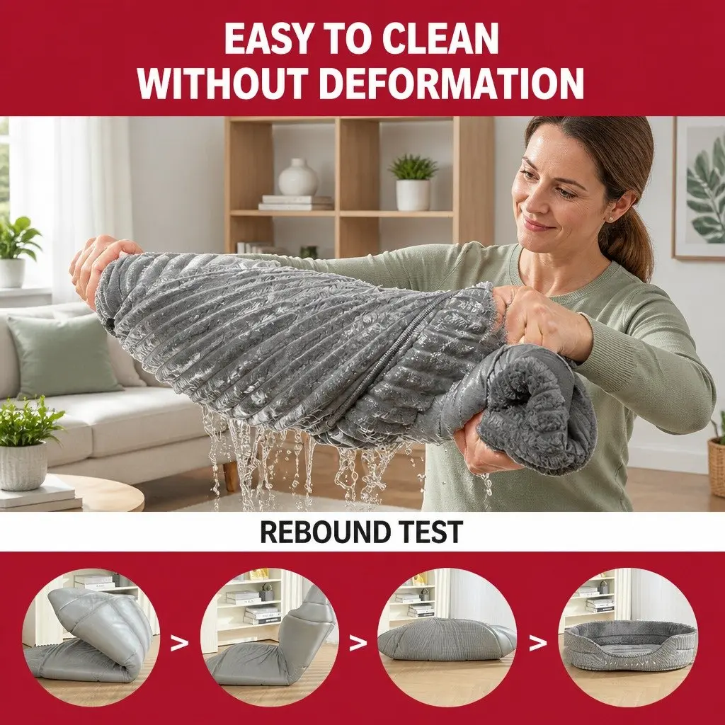 Pet Bed for Dogs Cats Small Medium Large Washable Soft Calming Comfortable Puppy