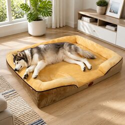 Premium Large Dog Sofa Bed for Deep Sleep with Support