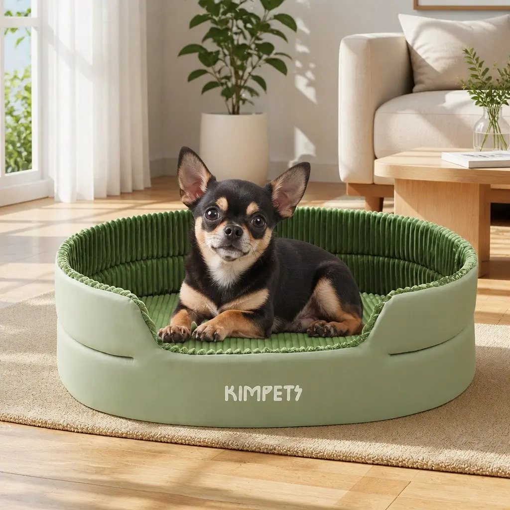 Pet Avocado Semi-Enclosed Bed Large Space Three-Dimensional Design Hideaway