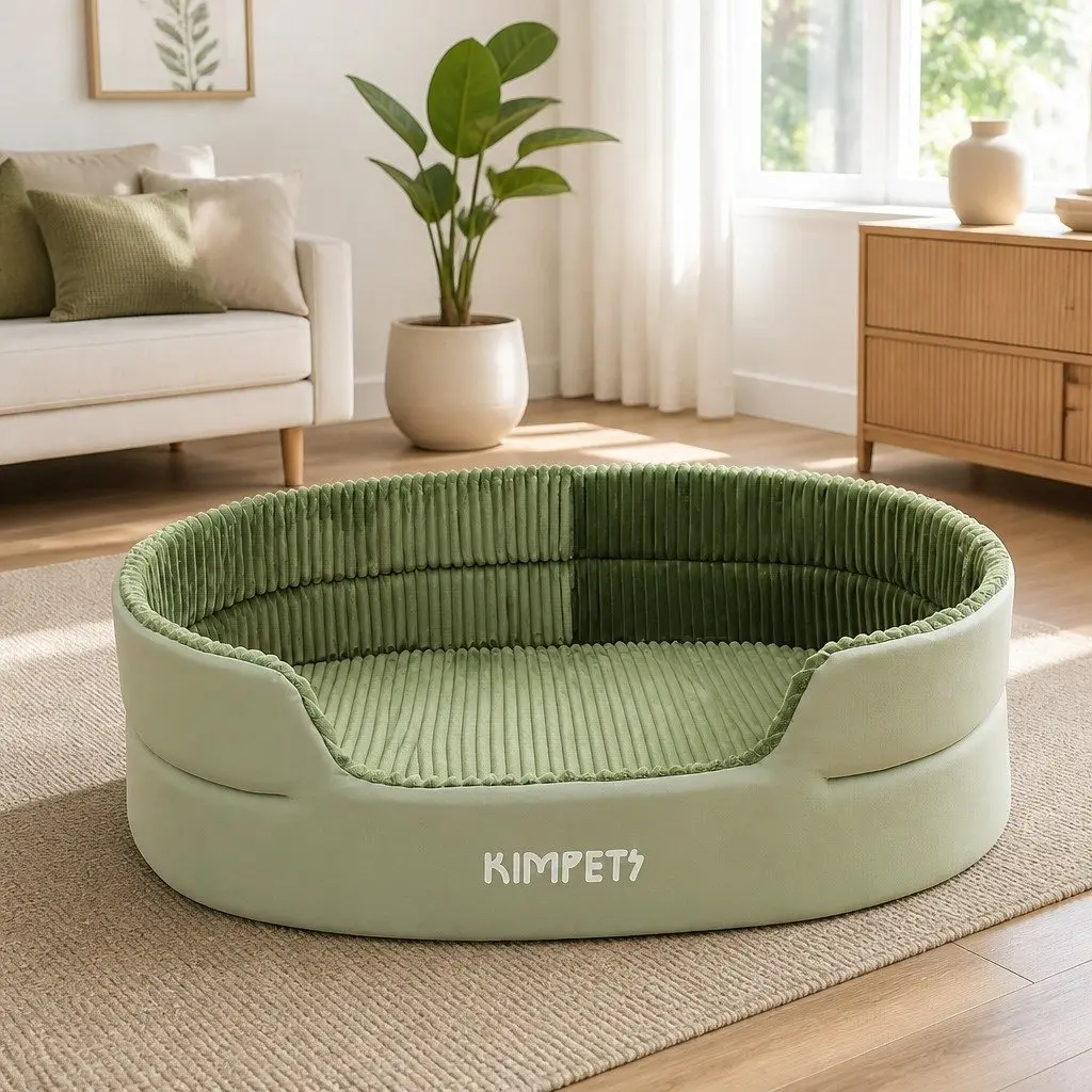 Pet Avocado Semi-Enclosed Bed Large Space Three-Dimensional Design Hideaway