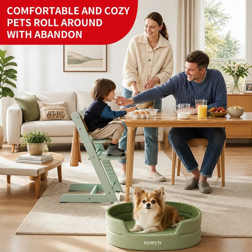 Pet Avocado Semi-Enclosed Bed Large Space Three-Dimensional Design Hideaway