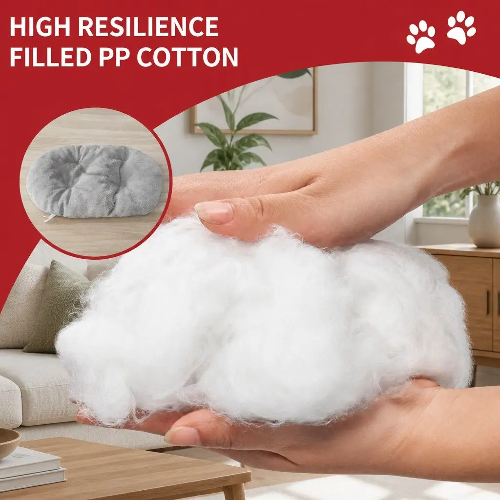 Pet Bed High Elasticity Cotton 50x35cm Khaki