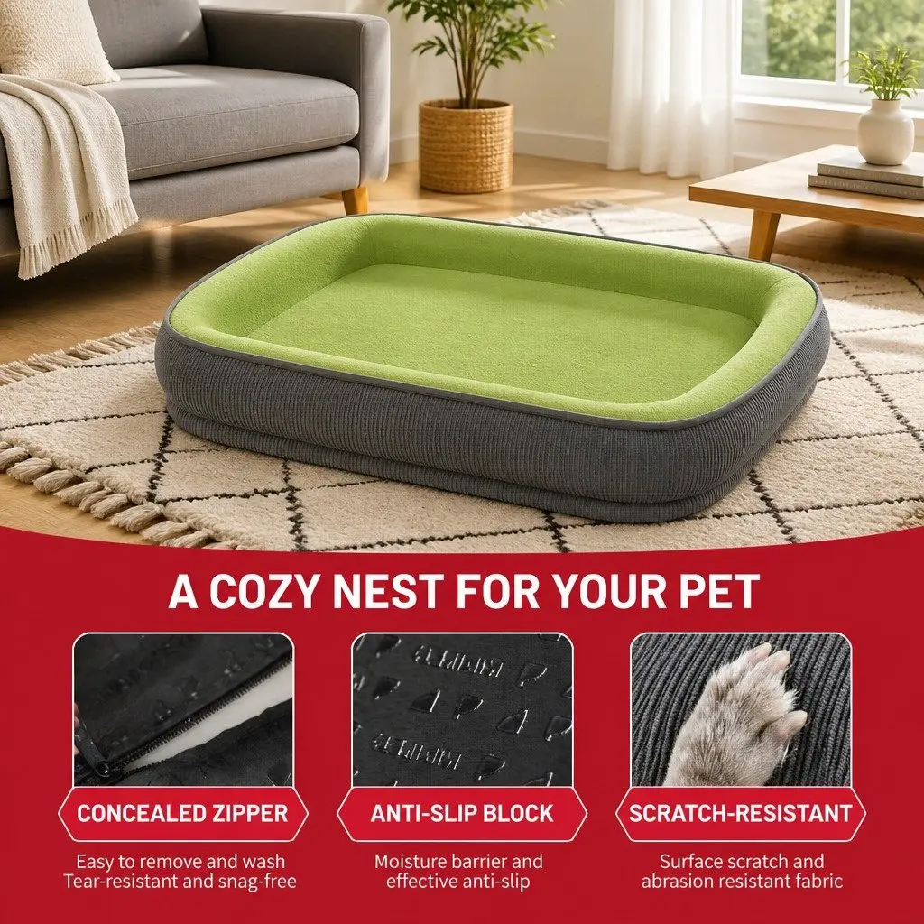 Pet Dog Cat Bed Warm Cushion Waterproof Sleeping Mat Basket House Supplies