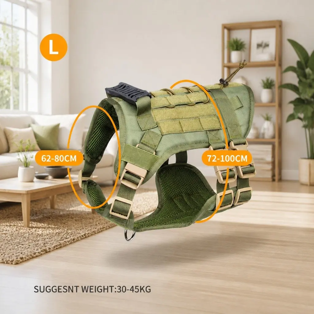 Chest Rig Pet Strap POM Material Large Army Green