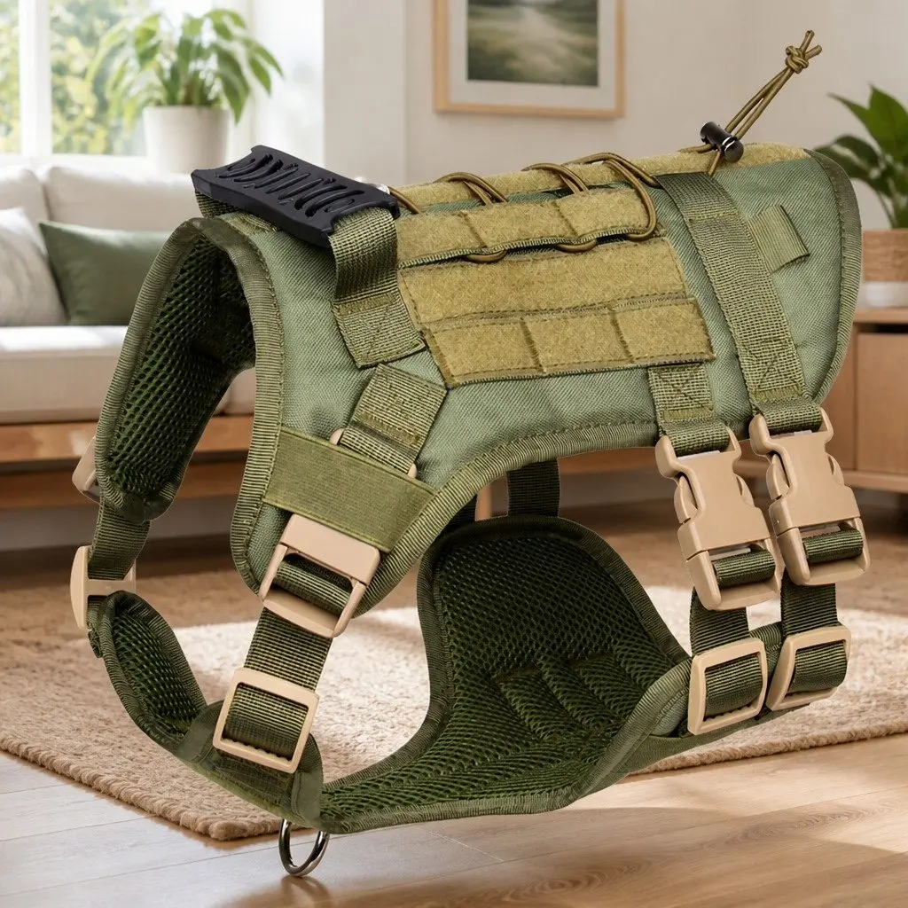 Chest Rig Pet Strap POM Material Large Army Green