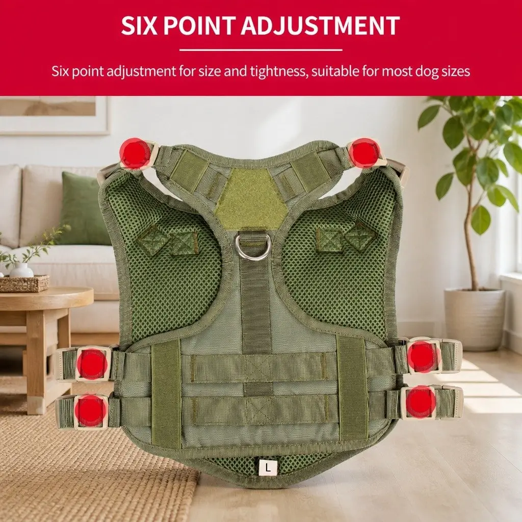Chest Rig Pet Strap POM Material Large Army Green