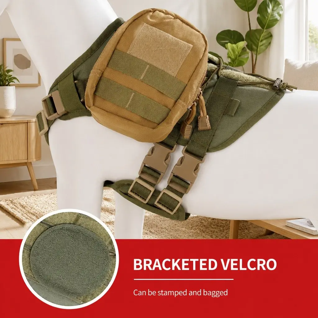 Chest Rig Pet Strap POM Material Large Army Green
