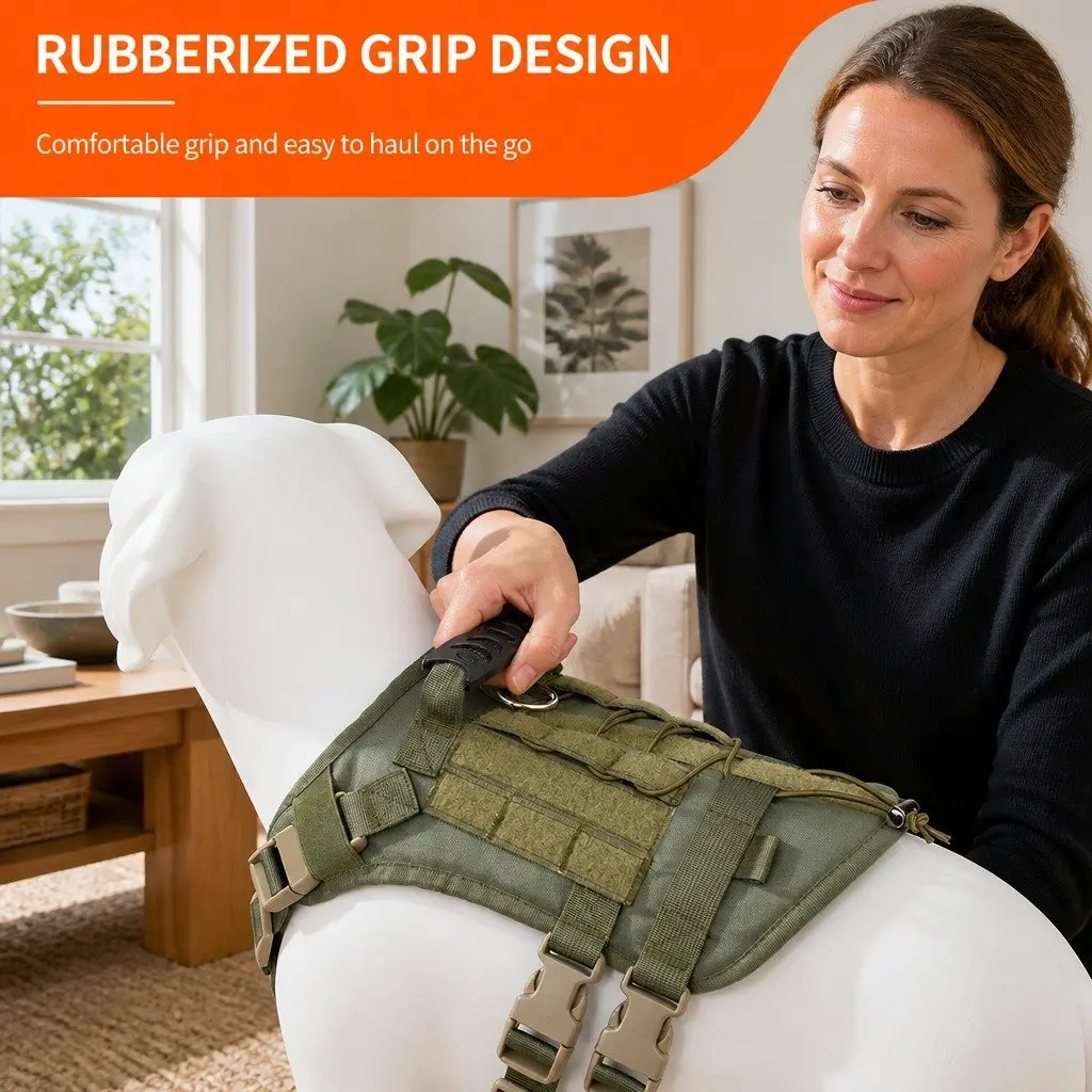 Chest Rig Pet Strap POM Material Large Army Green