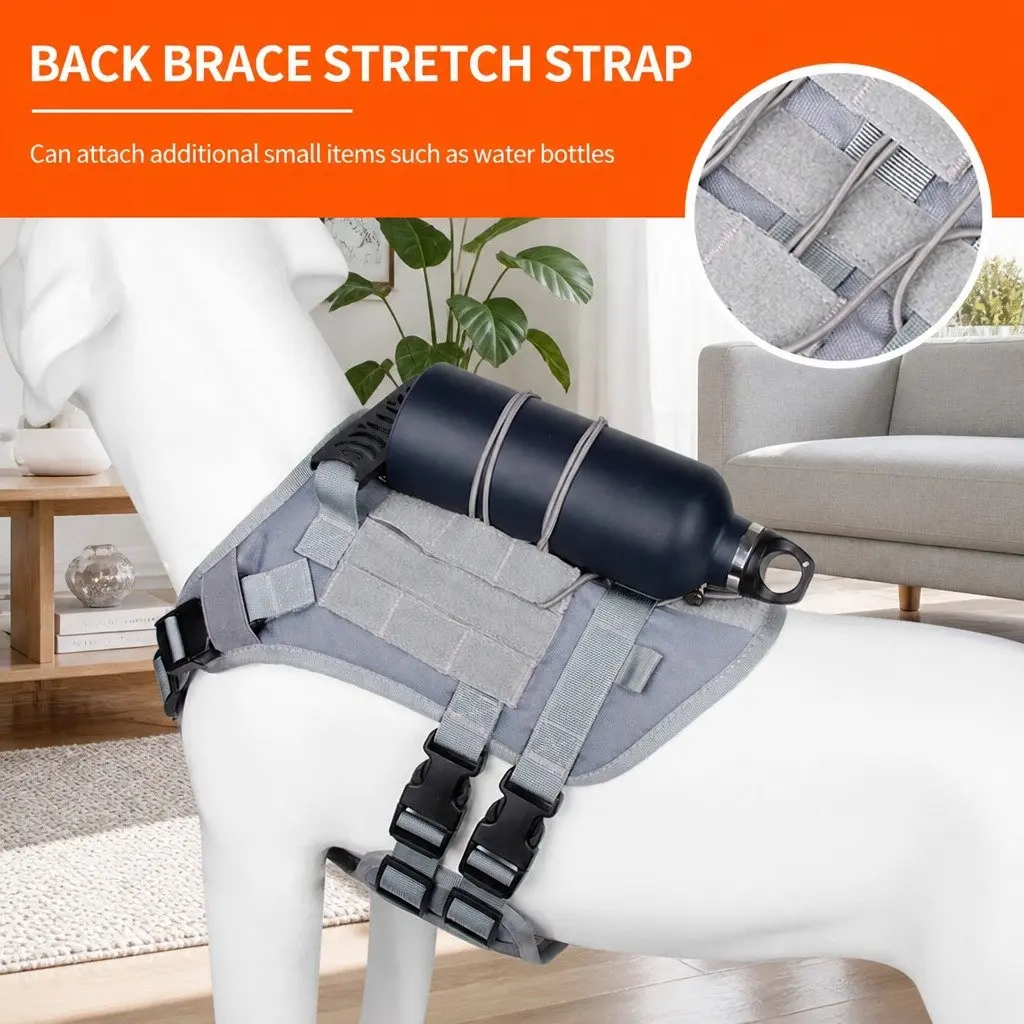 Dog Harness Vest Mesh Small Grey