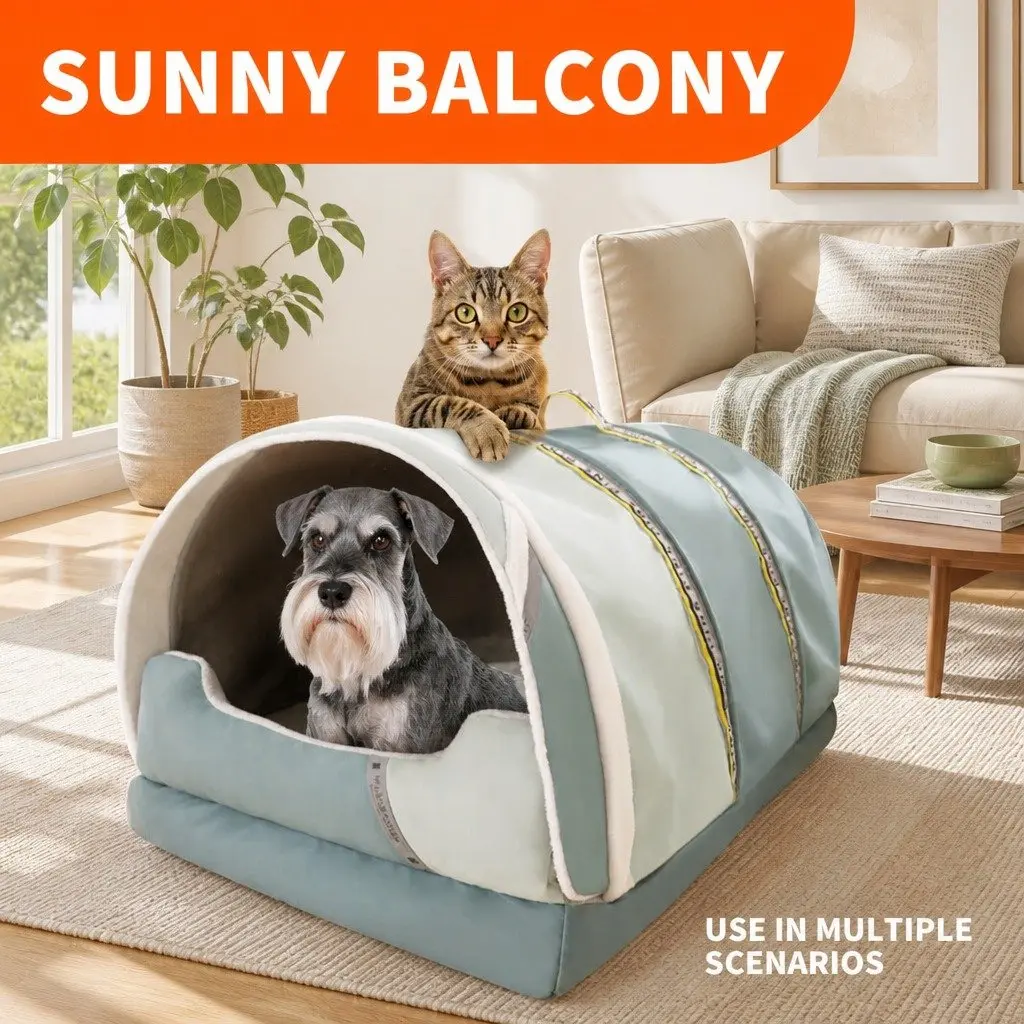Portable Pet Tent Bed for Cats and Dogs