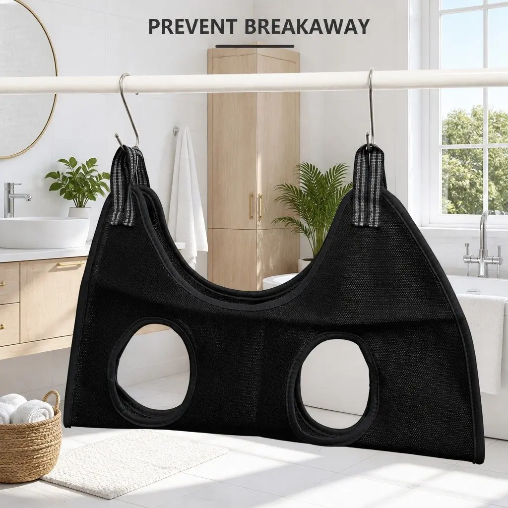 Pet Grooming Hammock Cloth M Black