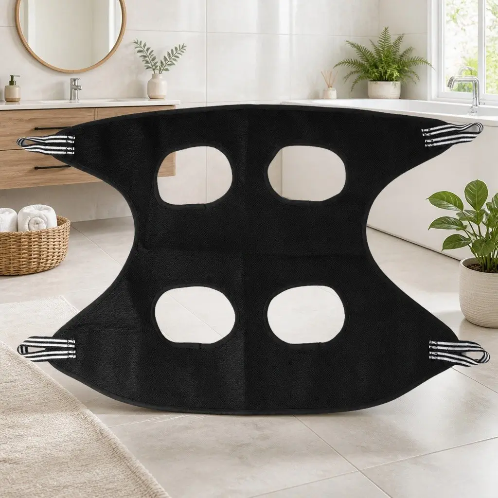 Pet Grooming Hammock Cloth M Black