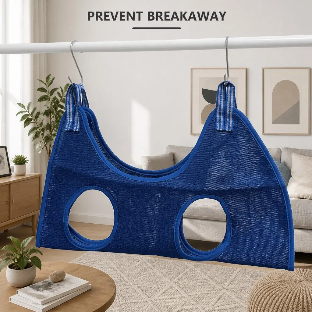 Pet Grooming Hammock Cloth 60cmX47cm Blue for Small Medium Pets