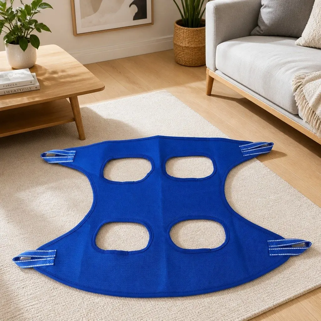 Pet Grooming Hammock Cloth 60cmX47cm Blue for Small Medium Pets