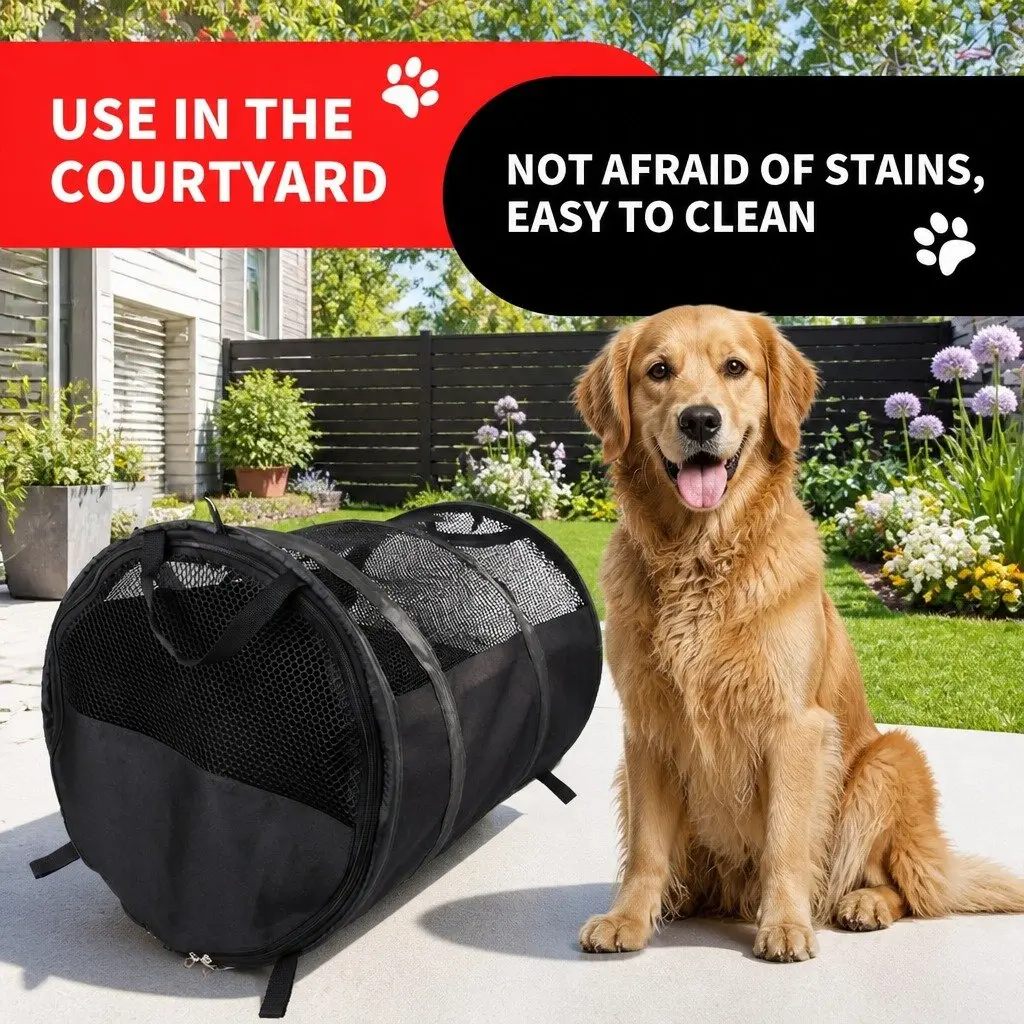 Pet Carrier Bag Oxford Cloth 57x41x41cm Black