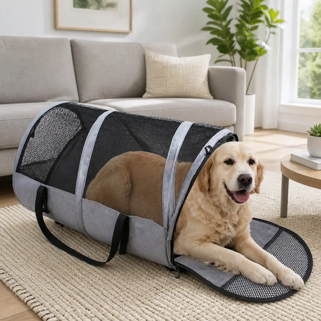 Foldable Pet Carrier for Cats and Dogs