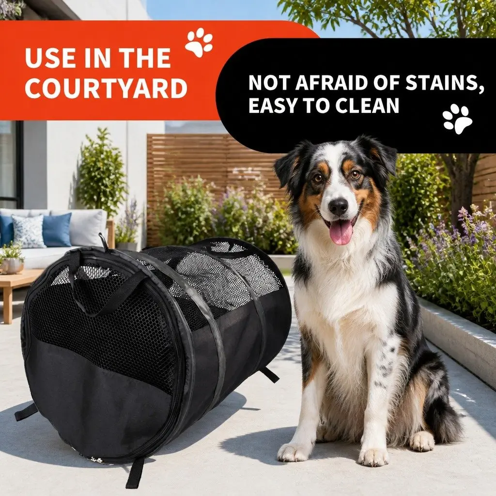Pet Carrier Bag Oxford Cloth 123x58x58cm Grey