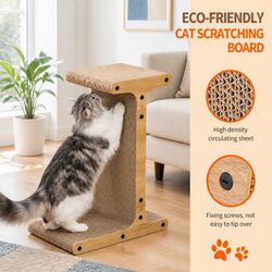 Durable Cat Scratch Board T-Jump Stand for Playtime