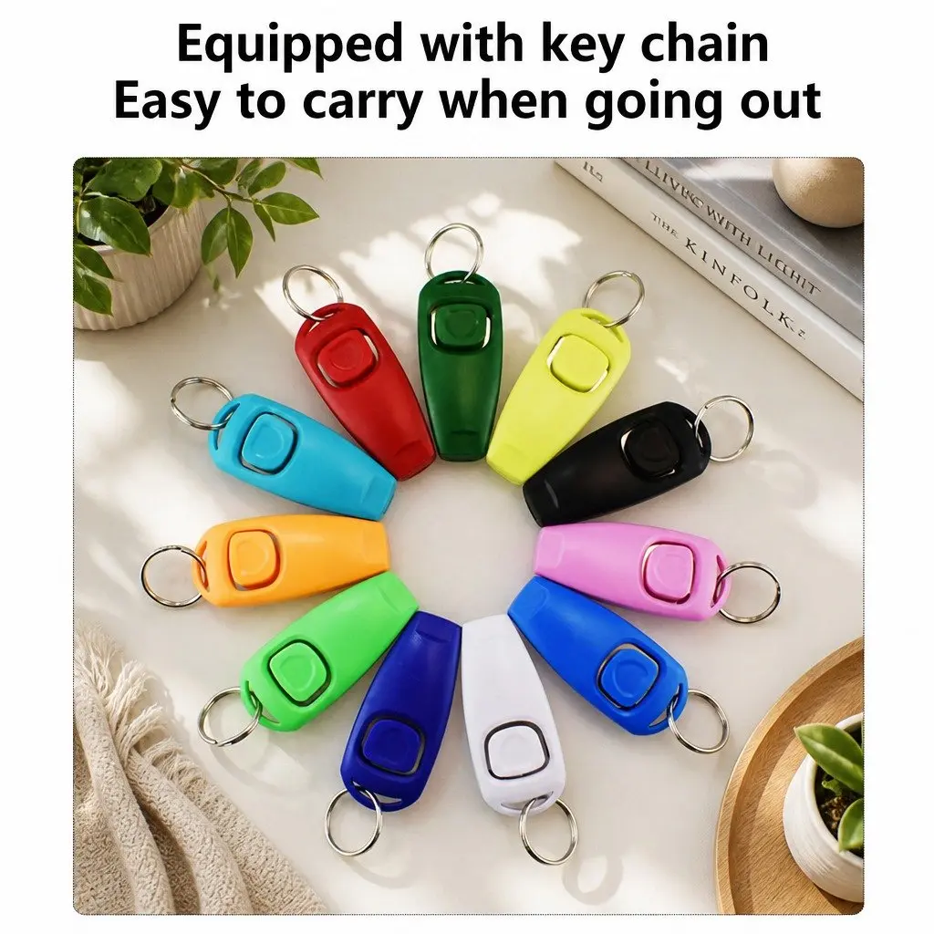 Dog Training Whistle and Clicker Combo in Blue