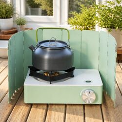 High-Quality Portable Camping Stove BBQ Cooker with Wind Shield