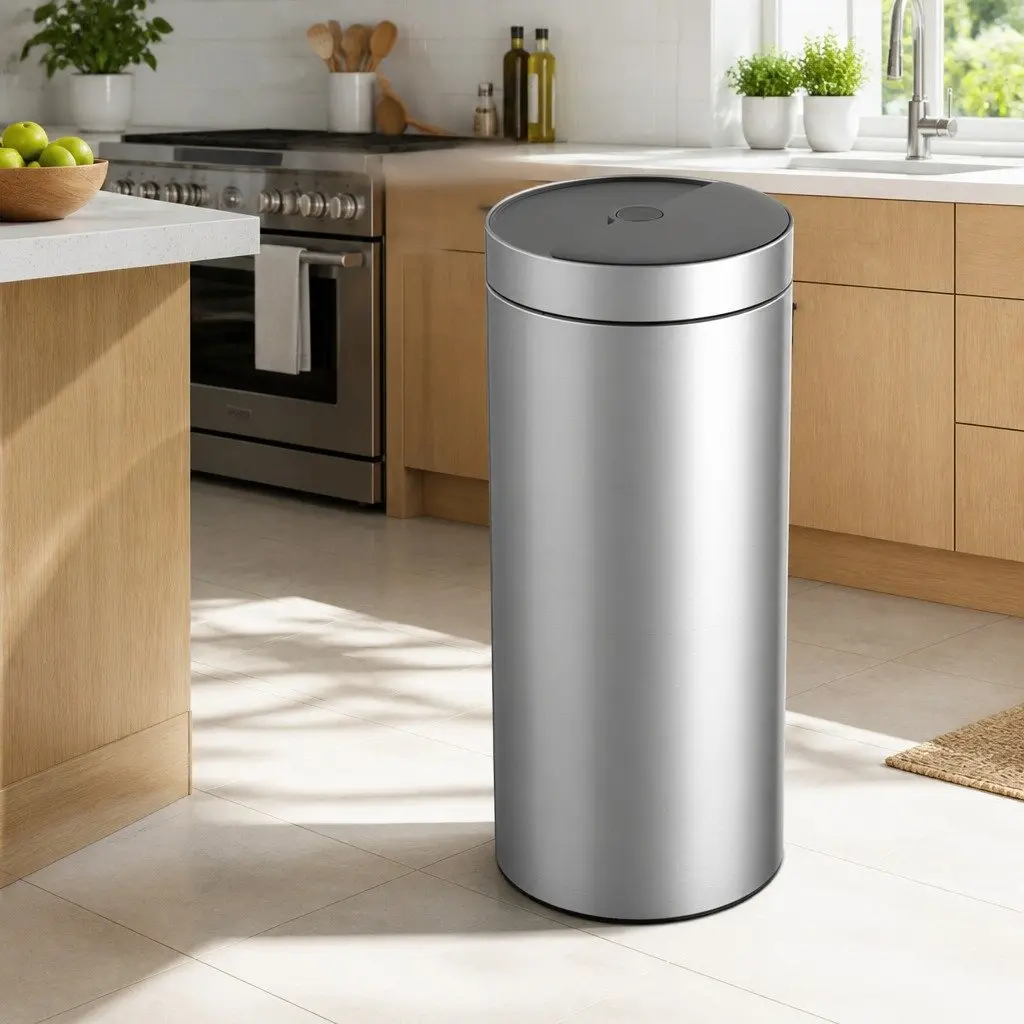 40L Touchless Trash Can with Adjustable Sensing