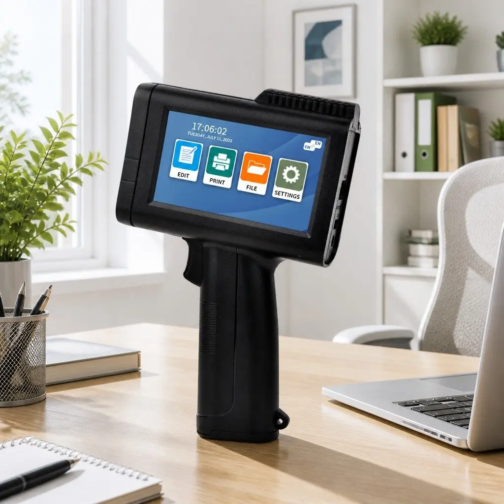 Portable Handheld Smart Date Coder Inkjet Printer Machine Large Font Coding