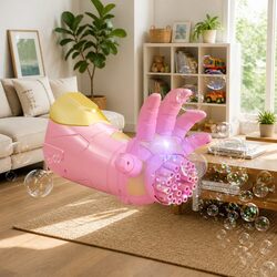Automatic Bubble Gun Toy for Kids Porous Luminous Children Outdoor Play
