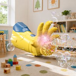 Luminous Bubble Machine for Kids with Steel Hand Design