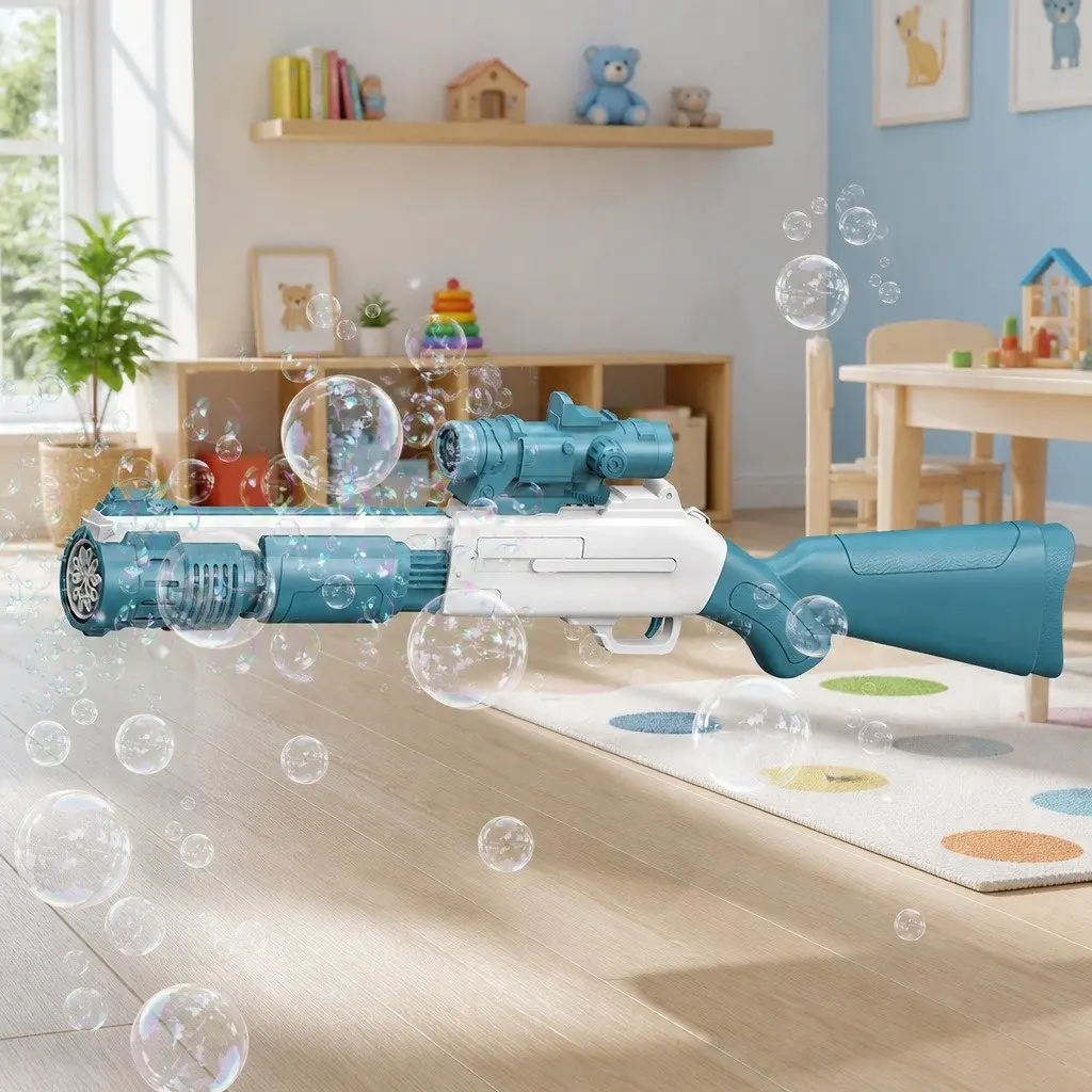 Hand-Held Electric Bubble Machine with 10-Holes