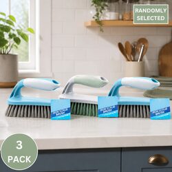 3 Pack of Durable 15cm Scrub Brushes for Heavy Cleaning