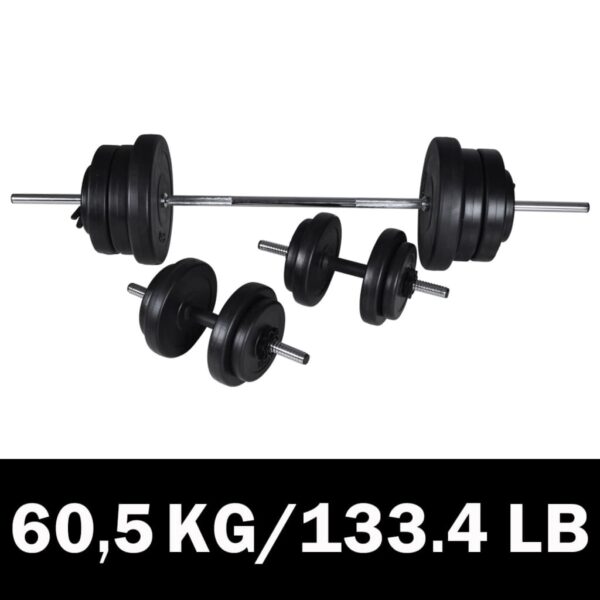 Aplusliving-Adjustable Home Gym Fitness Barbell Dumbbell Set Weightlifting Exercise Gear