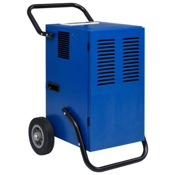 Aplusliving-Dehumidifier 50 L/24h 650 W Blue Steel 5.8 L Tank LED Display Wheels 40-60 m²