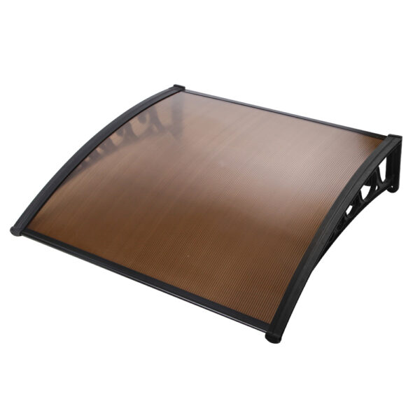 Aplusliving-Outdoor Patio Awning Canopy UV Rain Protection 1x1.2m DIY Brown Window Cover