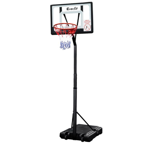 Aplusliving-32 Youth to Adult Basketball Hoop System Adjustable 2.1 2.6m with Wheels 95L Bas