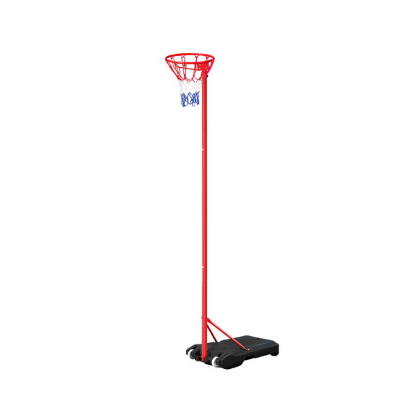 Aplusliving-Netball System Adjustable Height 2.4m to 3.05m Tough Steel Frame Sturdy PE Base