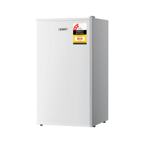 Aplusliving-95L Portable Compact Bar Fridge White Dual Zone Energy Efficient Quiet