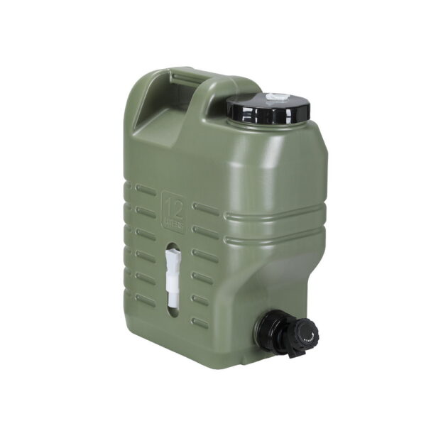 Aplusliving-12L Water Container Jerry Can Camping Outdoor Storage Tank Green