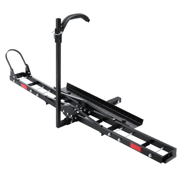 Aplusliving-Motorcycle Carrier Rack Towbar 2 Hitch Mount Dirt Bike Ramp 500lbs Steel Heavy d