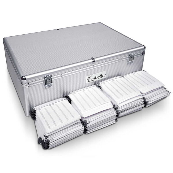 Aplusliving-CD Storage Case 1000 Disks Aluminium Silver Durable Lightweight