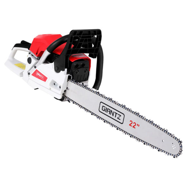 Aplusliving-Chainsaw 74cc Petrol 2 Stroke 22in Bar Anti-Vibration System Easy Start High Per