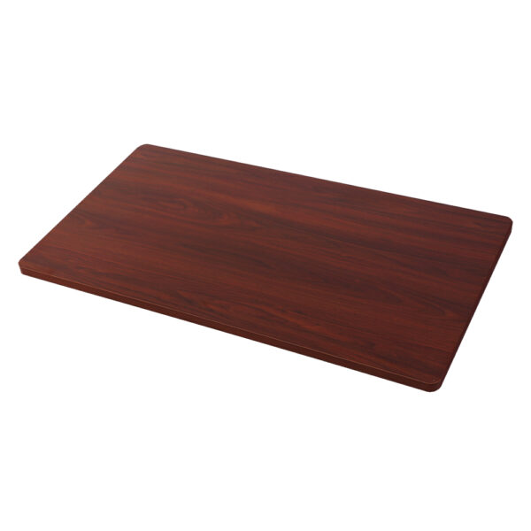 Aplusliving-120cm Walnut Desk Top for Standing Desk Rounded Edges Easy Assembly