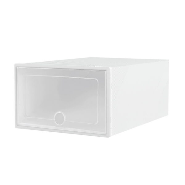 Aplusliving-24 Stackable Shoe Storage Boxes Durable Plastic Ventilated Case Easy Assembly Wh